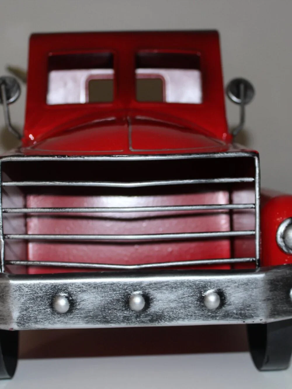 Farm Fresh Christmas Tree Red Metal Steel Pick Truck Large 18